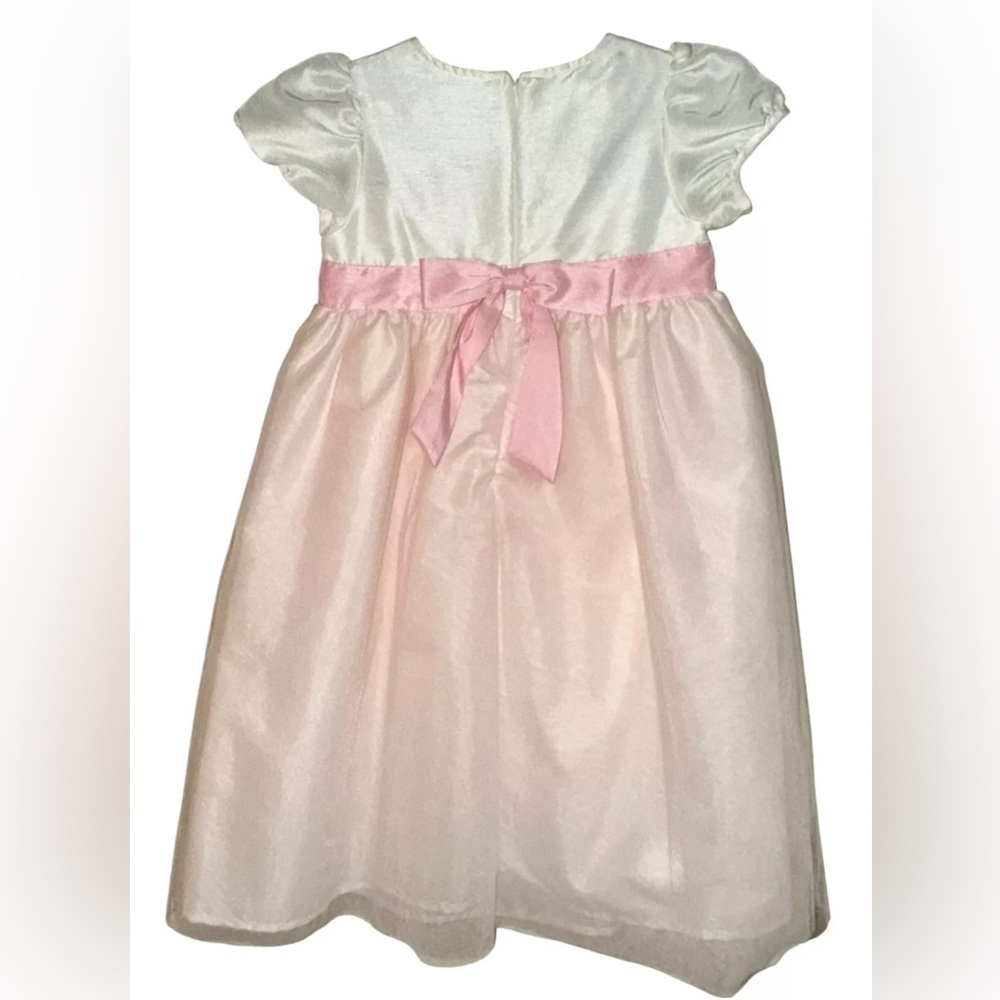 NWT Gymboree VINTAGE 2000 Pink Flowergirl Easter Dress Short Sleeve Tulle Sz 6 - Picture 10 of 12